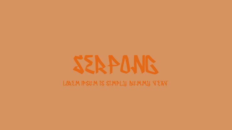 Serpong Font