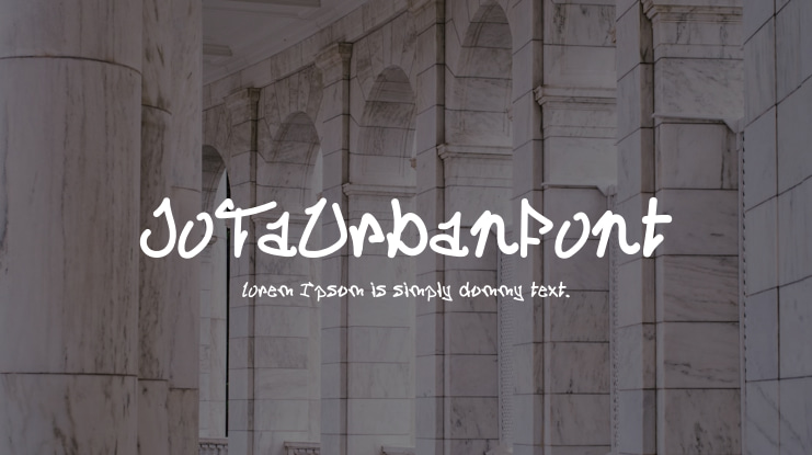 JoTaUrbanFont Font