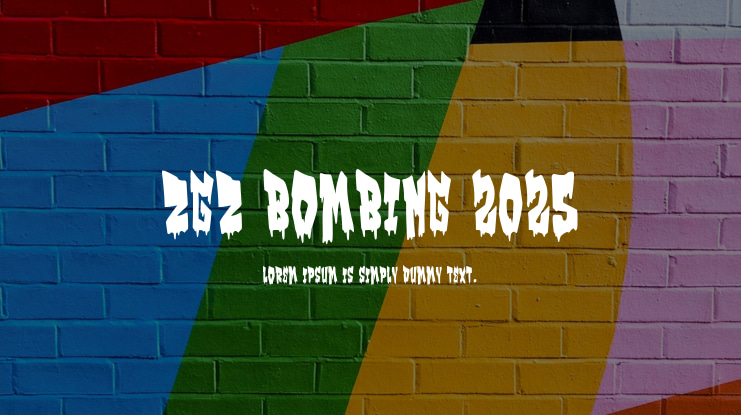 Zgz Bombing 2025 Font