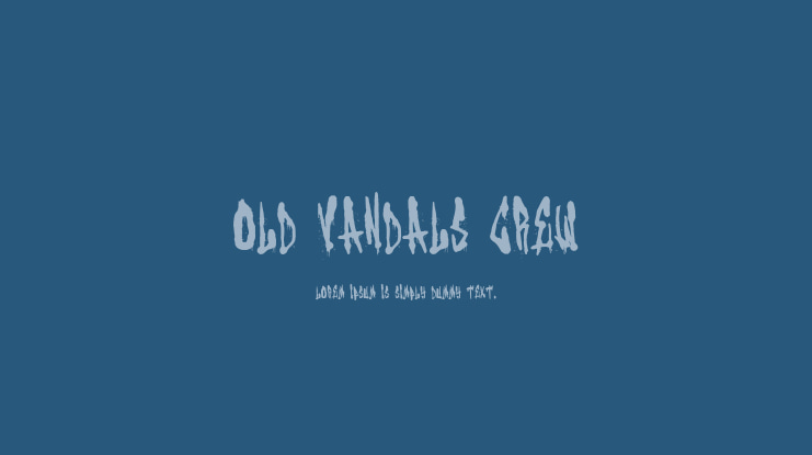Old Vandals Crew Font