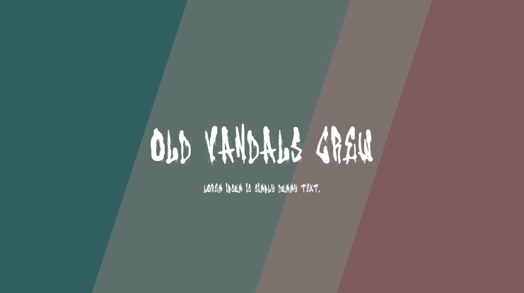 Old Vandals Crew Font