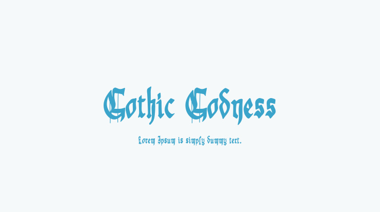 Gothic Godness Font