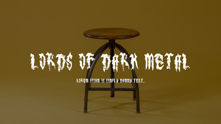 Lords of Dark Metal Font