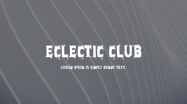 Eclectic Club Font