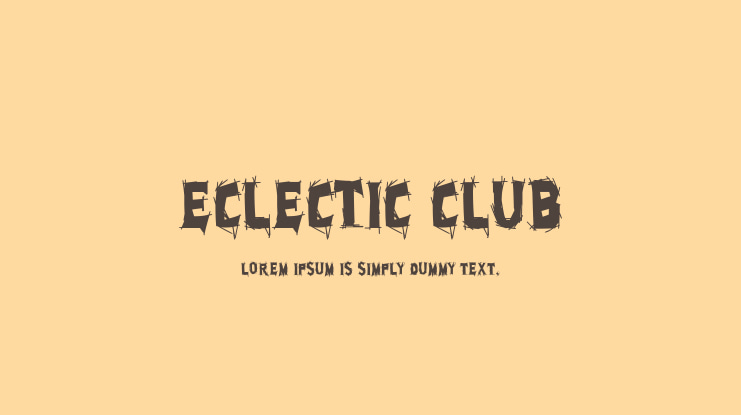 Eclectic Club Font