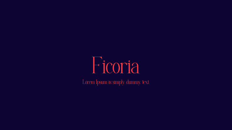 Ficoria Font