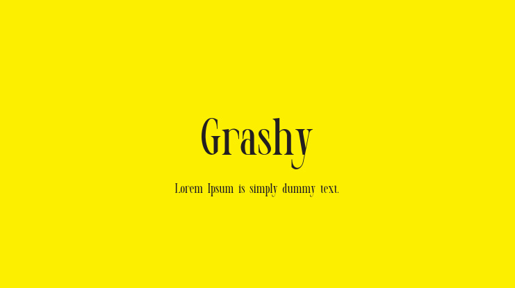 Grashy Font