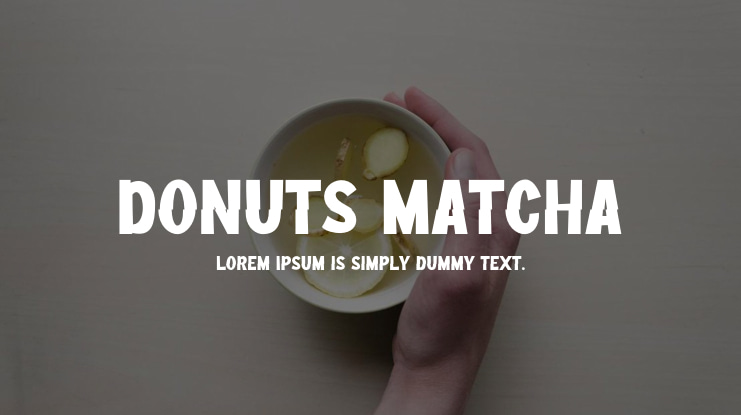 Donuts Matcha Font