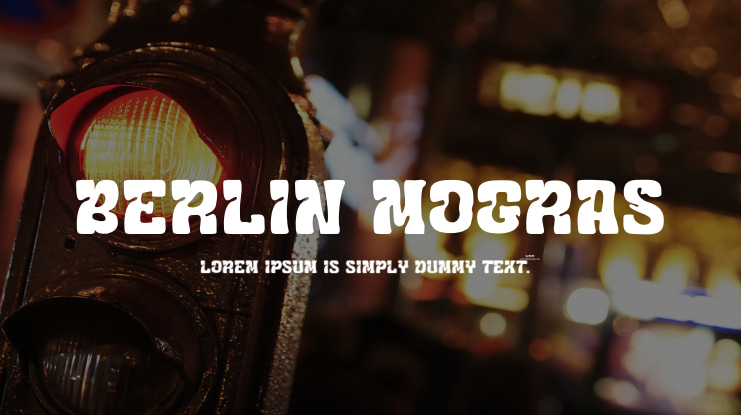 Berlin Mogras Font
