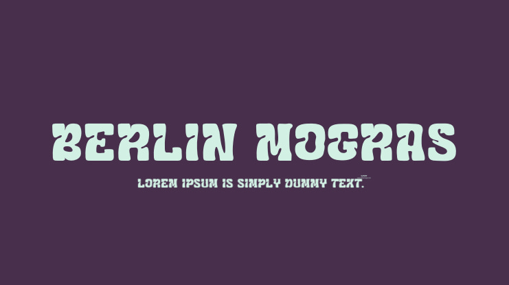 Berlin Mogras Font