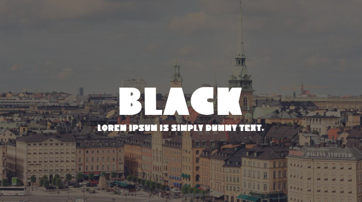 Black Font