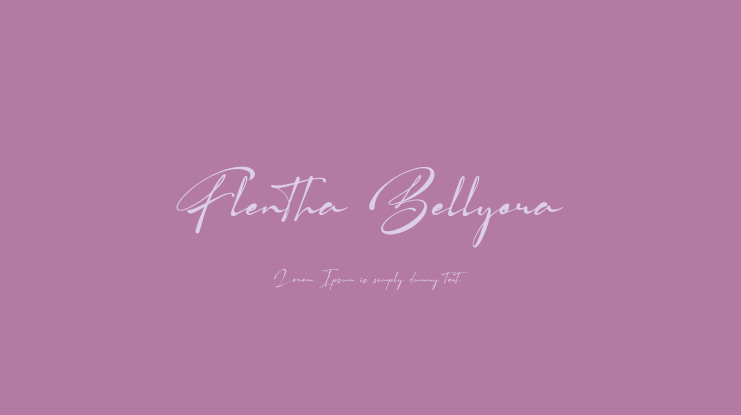 Flentha Bellyora Font