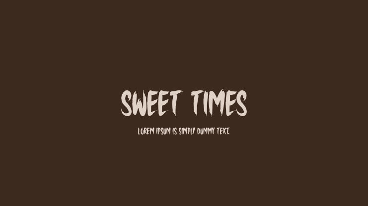 Sweet Times Font