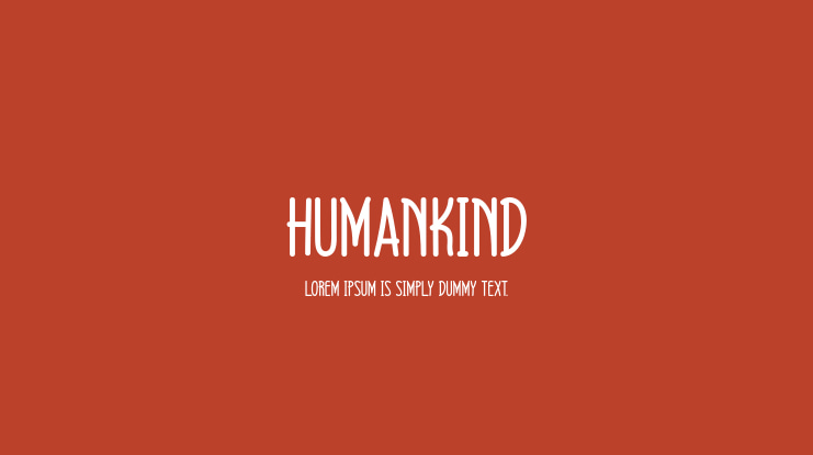 Humankind Font