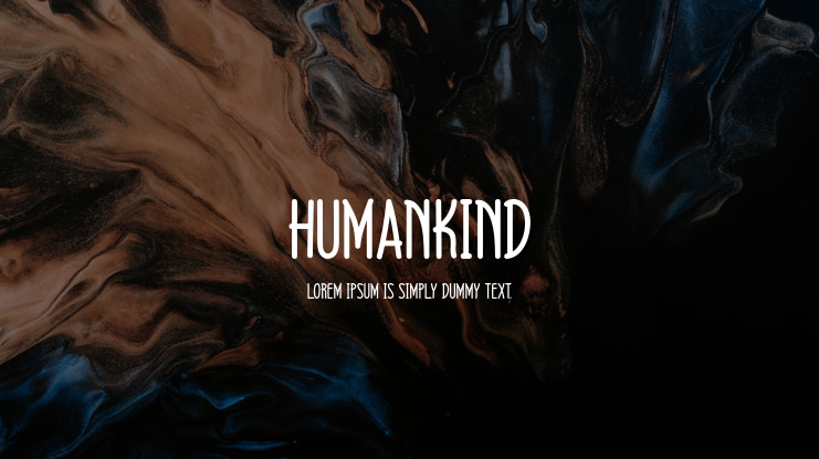 Humankind Font