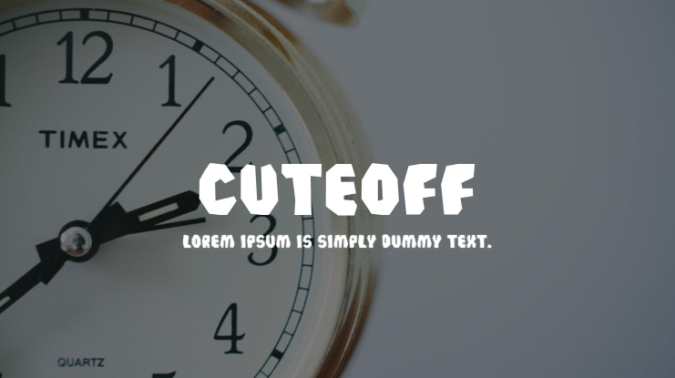 Cuteoff Font