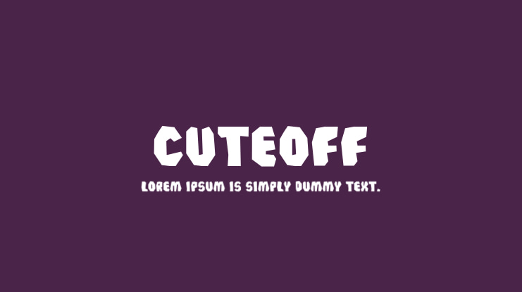 Cuteoff Font