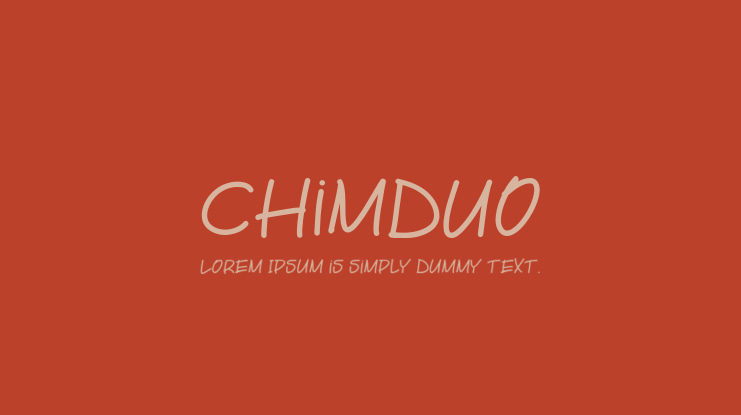 Chimduo Font