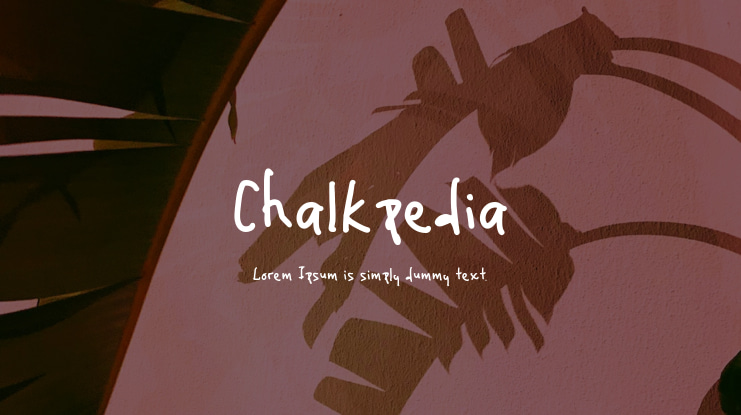Chalkpedia Font