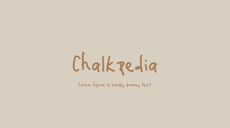 Chalkpedia Font