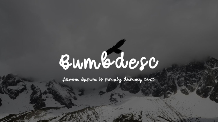 Bumbdesc Font