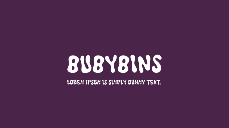 Bubybins Font