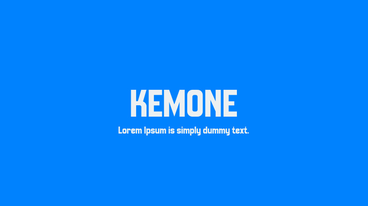 KEMONE Font