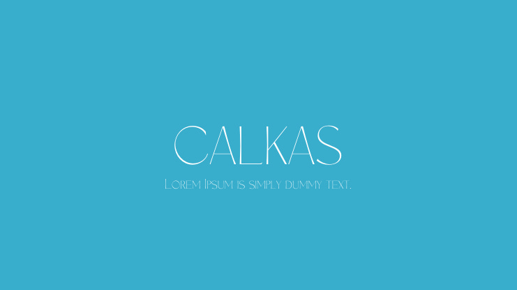 CALKAS Font