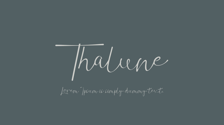 Thalune Font