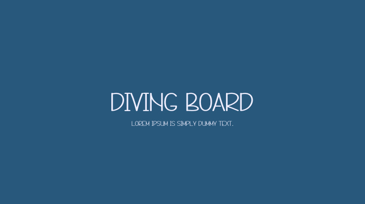 Diving Board Font