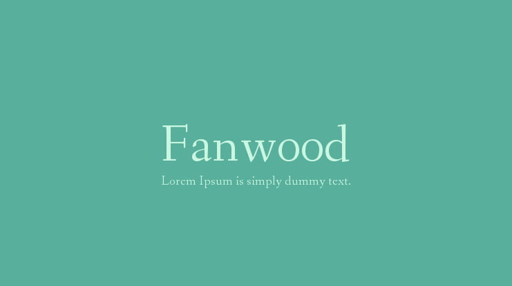 Fanwood Font Family