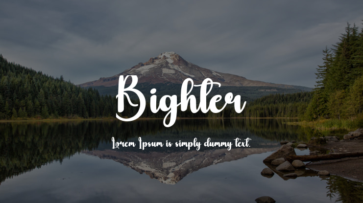 Bighter Font