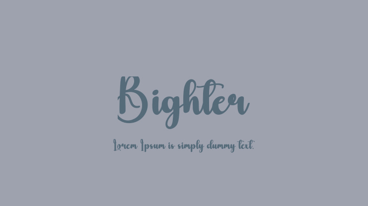 Bighter Font