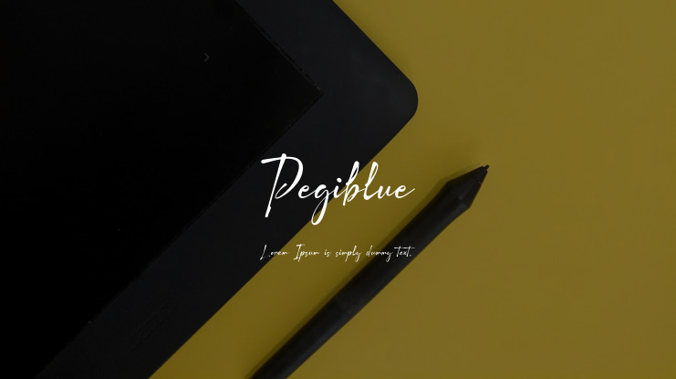 Pegiblue Font