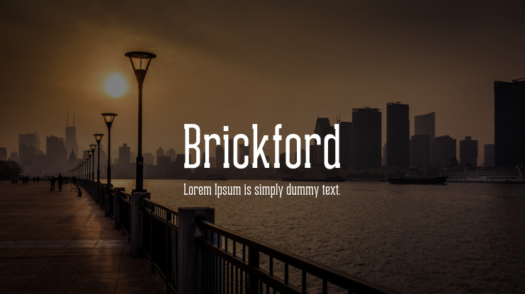 Brickford Font Family