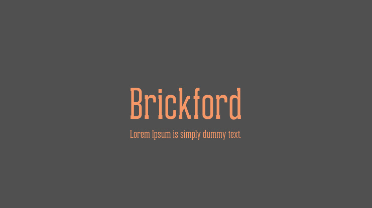 Brickford Font Family