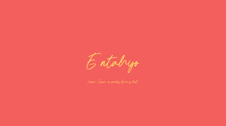 Entahyo Font