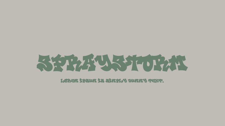 Spraystorm Font