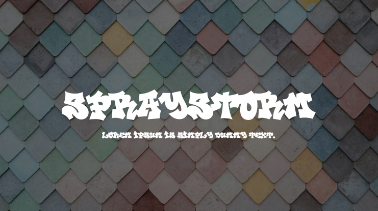 Spraystorm Font
