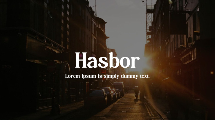 Hasbor Font