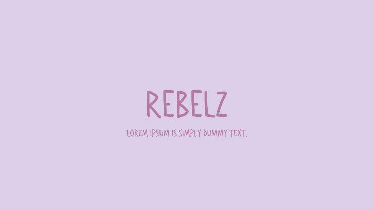 REBELZ Font