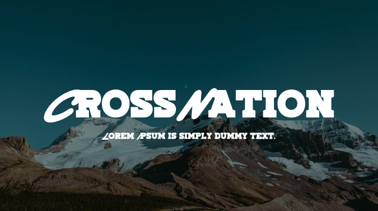 CrossNation Font