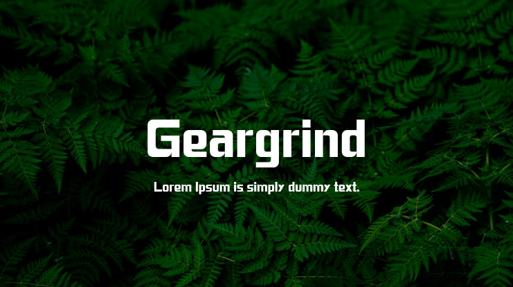 Geargrind Font