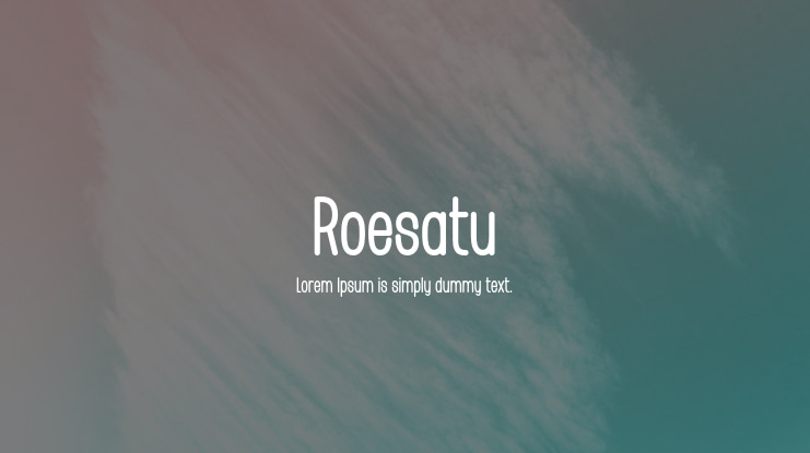 Roesatu Font