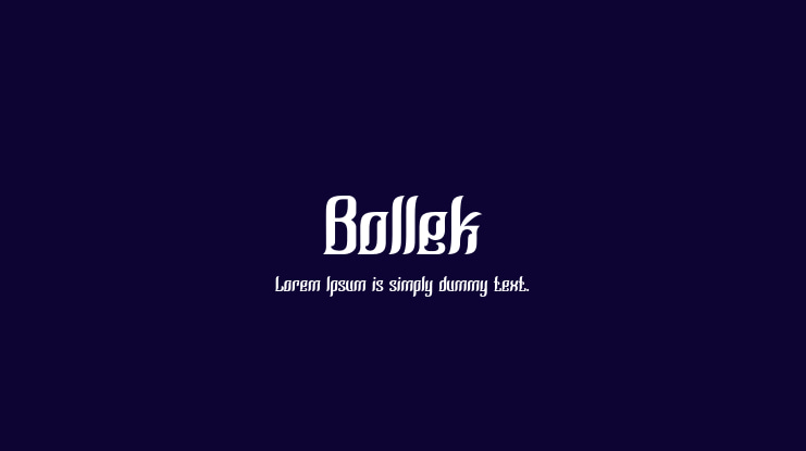 Bollek Font