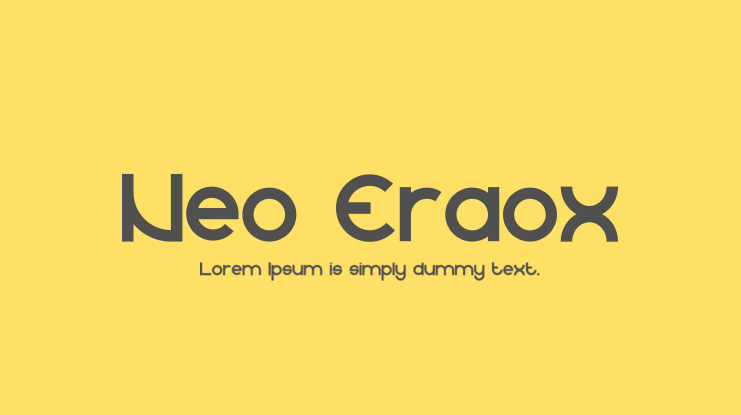 Neo Eraox Font Family