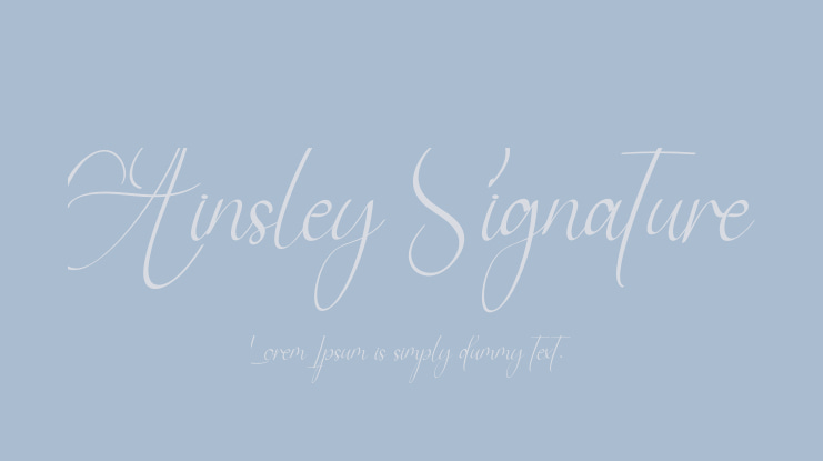 Ainsley Signature Font