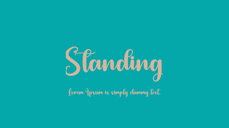 Standing Font