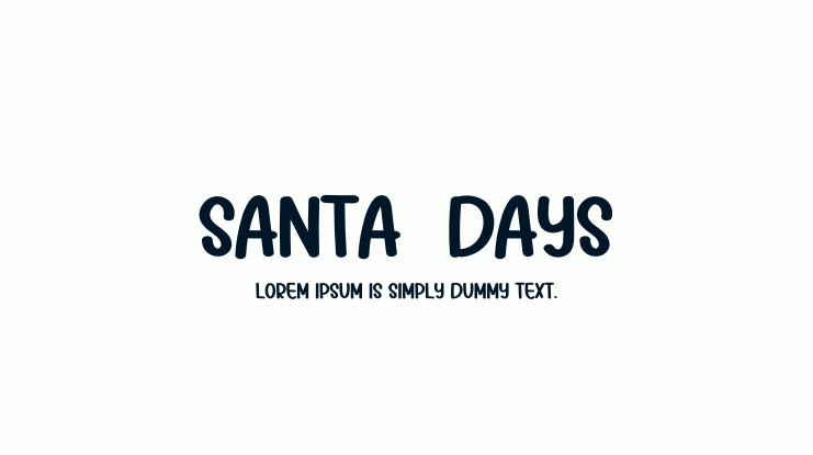 Santa  Days Font