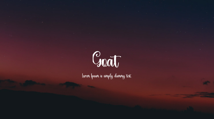 Goat Font